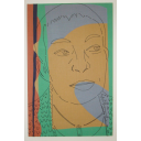 Patch-Collection: Ulrike vor â€žDer gelbe Vorhangâ€œ von Henri Matisse I, Leinwandobjekt